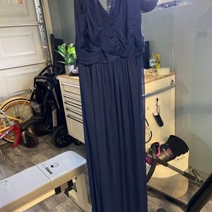 David’s bridal bridal dress. Navy